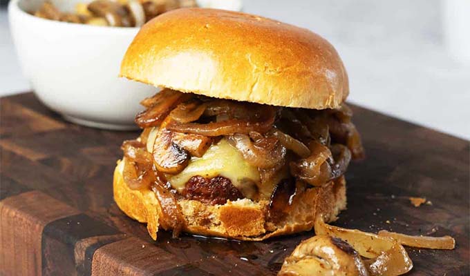 SWISS MUSHROOM BURGER