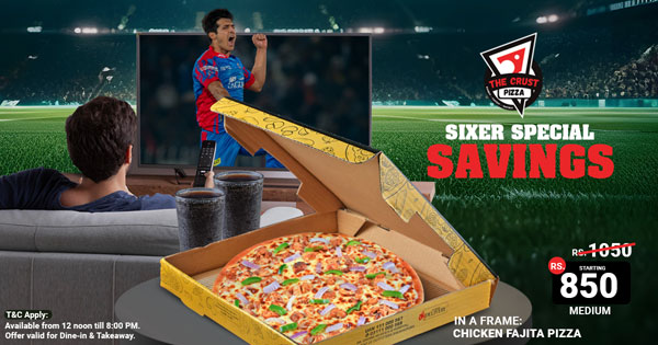 The Crust Pizza Sixer Special Savings