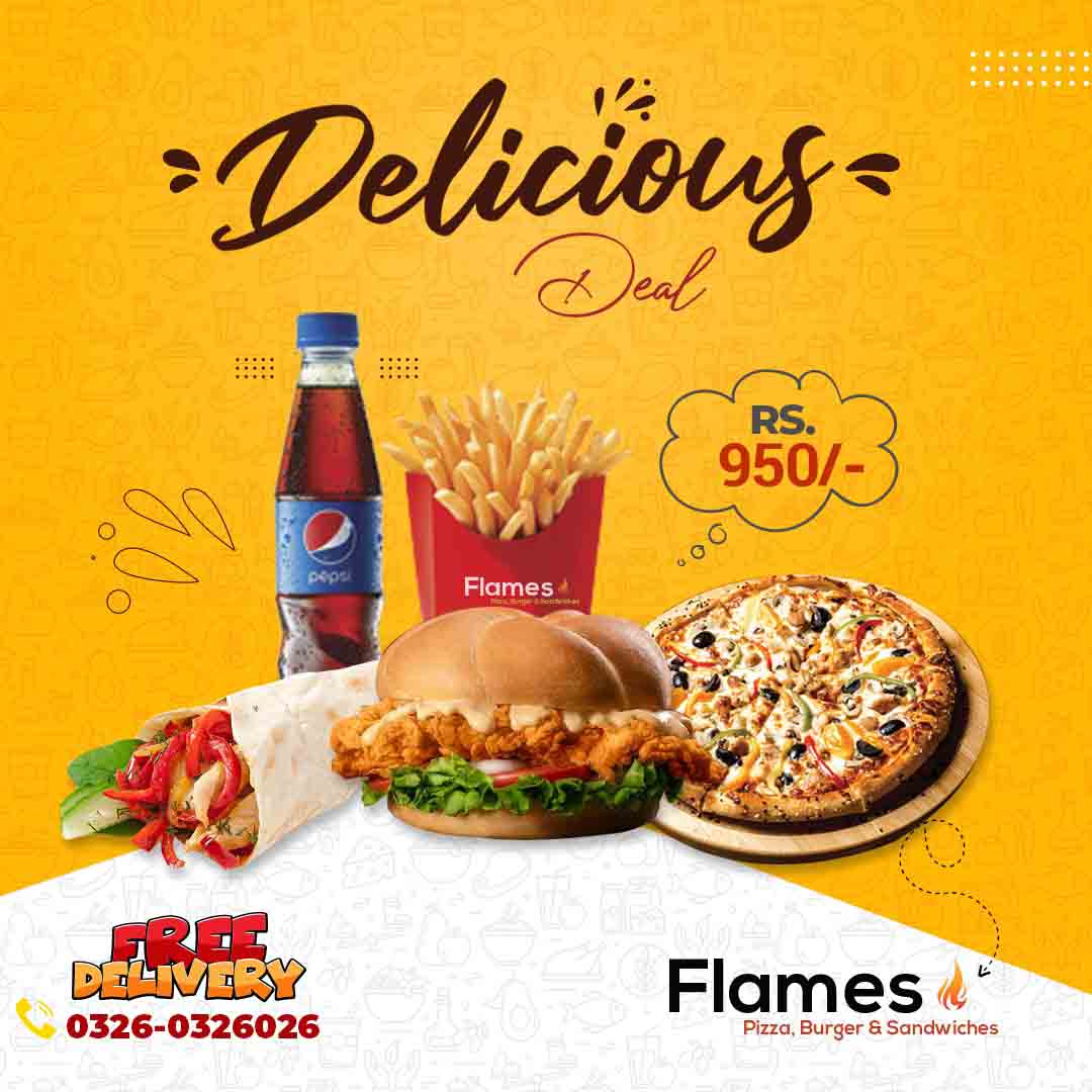 Flames Takeaway  Delicious Deals