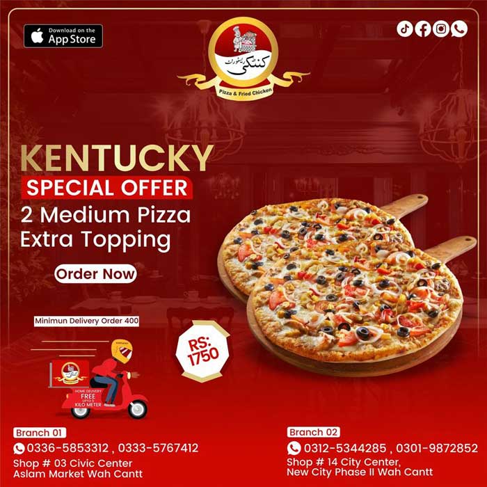 Medium Pizza Offer by Kentucky