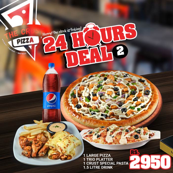 The Crust Pizza Kharian 24 Hours Deal 2