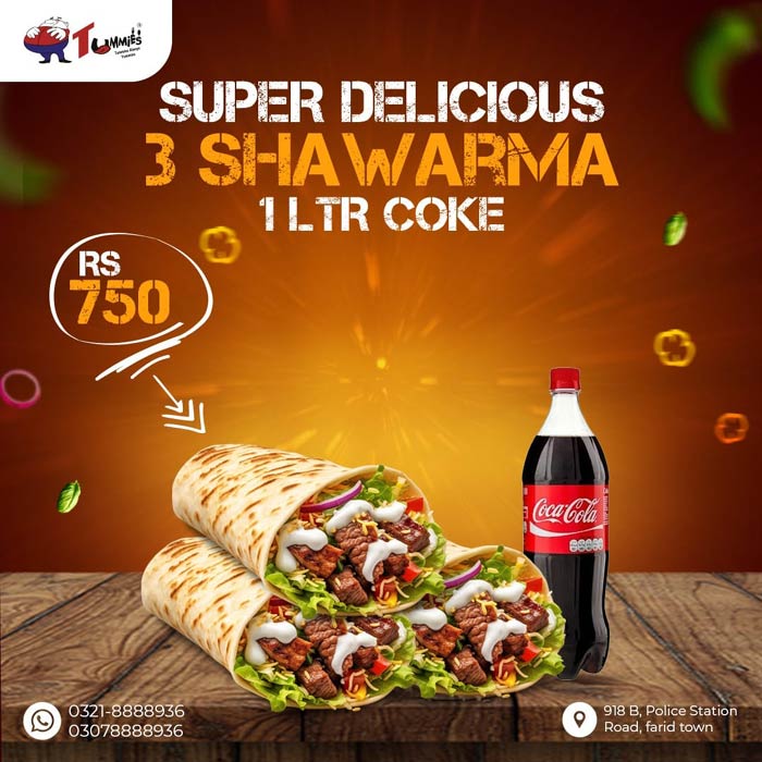 Shawarma Deal at Tummies