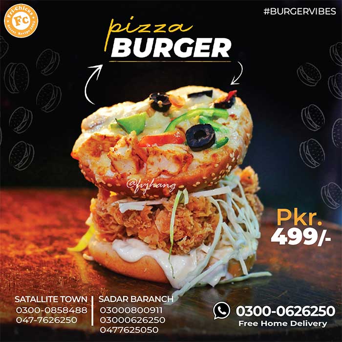 Pizza Burger By Fri Chicks