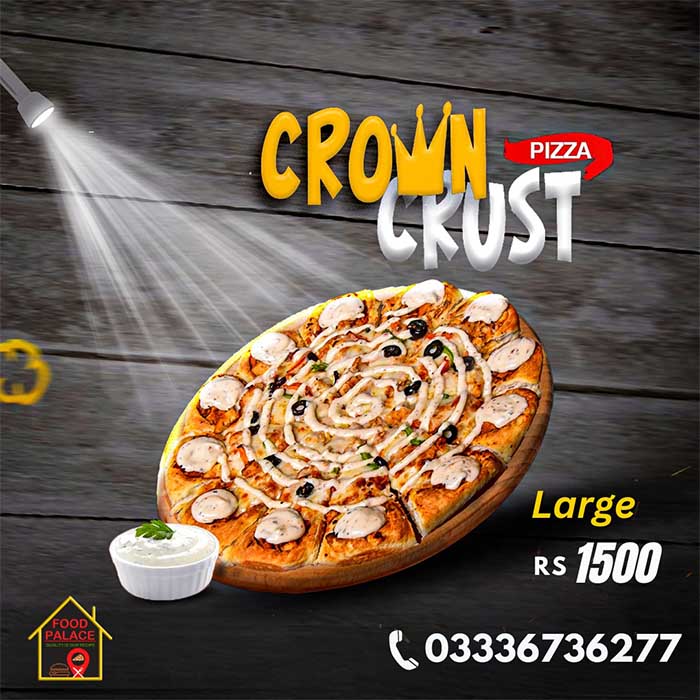 Crown Crust Pizza By Food Palace