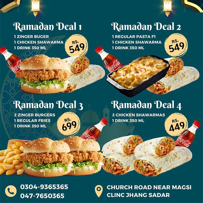 Ramzan Iftar Deals by Forks N Knives Jhang