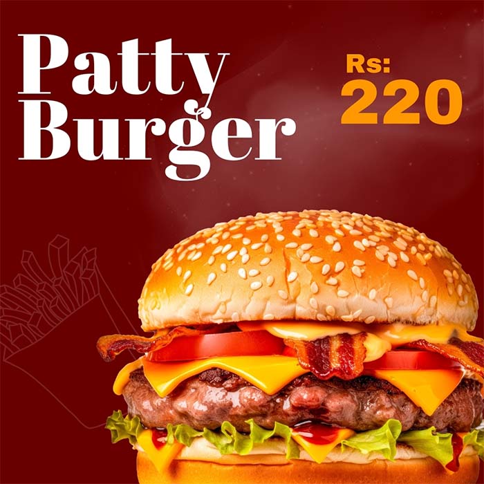 Patty Burger By Delicious Pizza