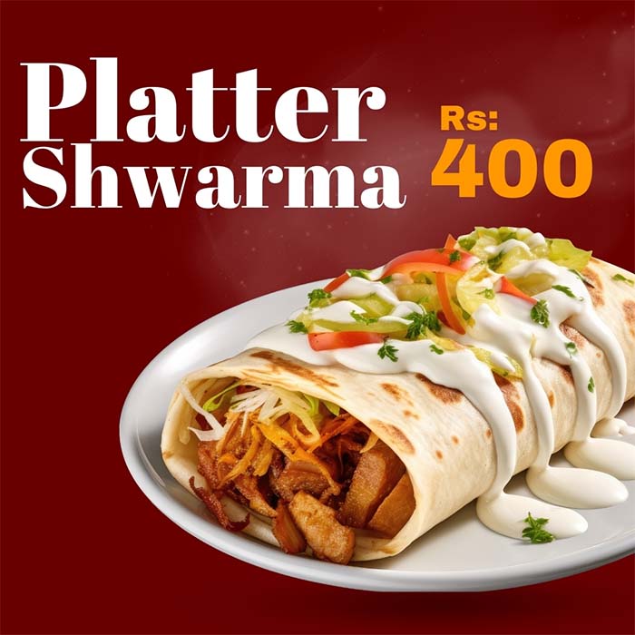 Platter Shawarma By Delicious Pizza