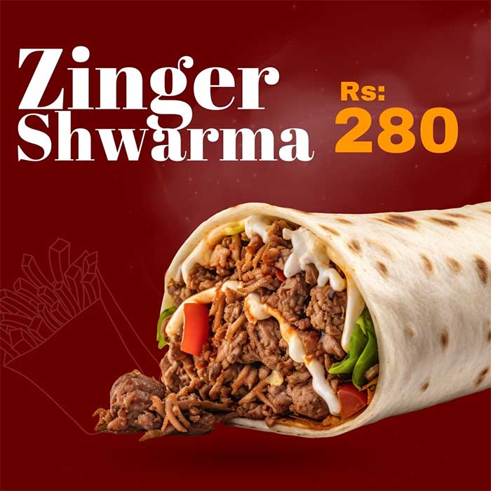 Zinger Shawarma By Delicious Pizza