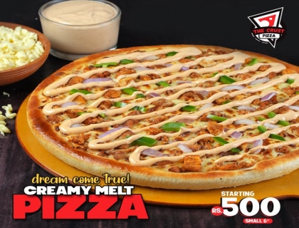 The Crust Pizza  Creamy Melt Pizza