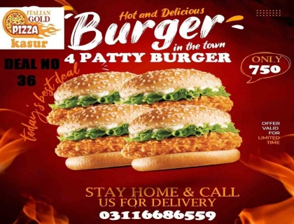 Italian  Hot Spicy Pattay Burger