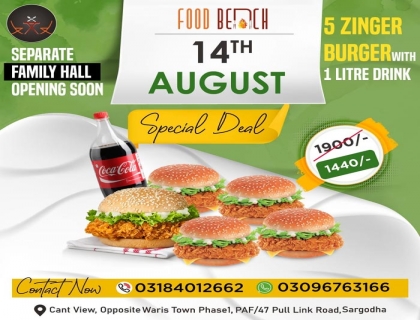 14 August Special Deal at Food Bench