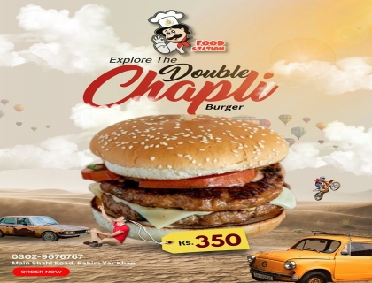 Double Burger Chapli by FOOD Station