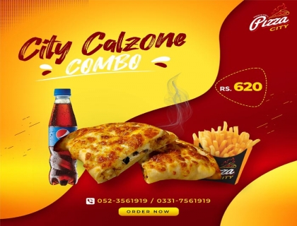 City Calzone Combo by Pizza City