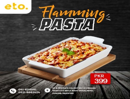 Flamming Pasta by Eto