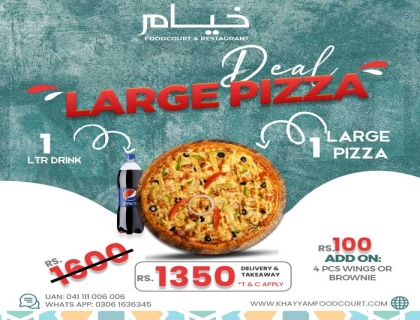 Large Pizza Deal by Khayyam Food