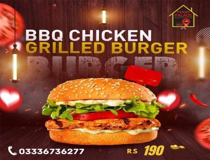 Chicken Grilled Burger By Food Palace