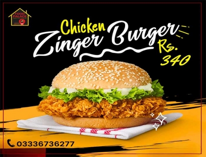 Chicken Zinger Burger By Food Palace