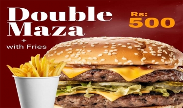 Double Maze Burger By Delicious Pizza