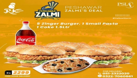 Peshawar Zalmis Deal at RK Pizza