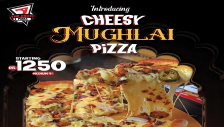 The Crust Pizza Kharian  Cheesy Mughlai Pizza