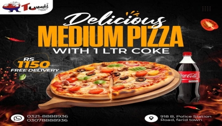 Medium Pizza Deal at Tummies