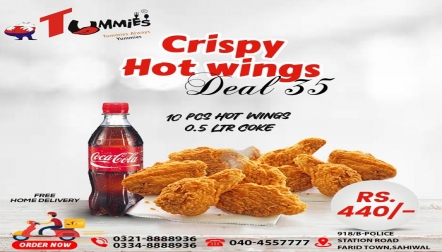 Crispy Hot Wings Deal at Tummies